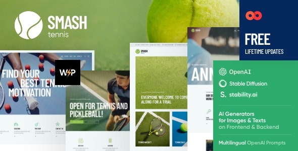 Smash 1.7.0 – Tennis WordPress Theme