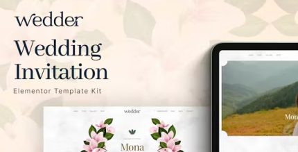Wedder - Wedding Invitation Elementor Template Kit