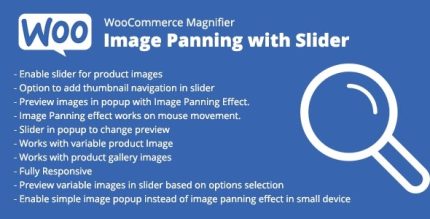 WooCommerce Magnifier - Image Panning with Slider