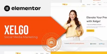 Xelgo - Social Media Marketing Elementor Template Kit