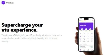 Vtu Max - Ultimate Vtu WordPress Plugin