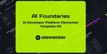 AI Foundaries - Software Developer Platform Elementor Template Kit