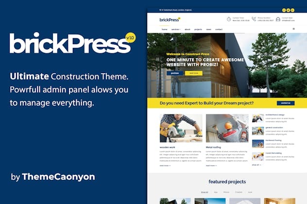 BrickPress - Construction & Business Joomla Template