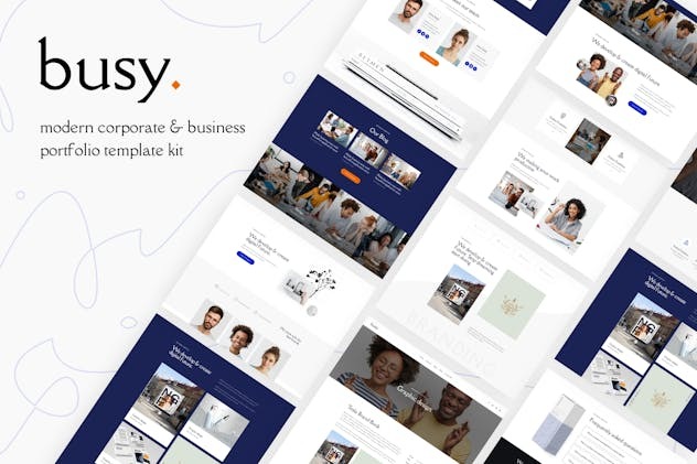 Busy 1.0 – Modern Corporate & Business Portfolio Elementor Template Kit