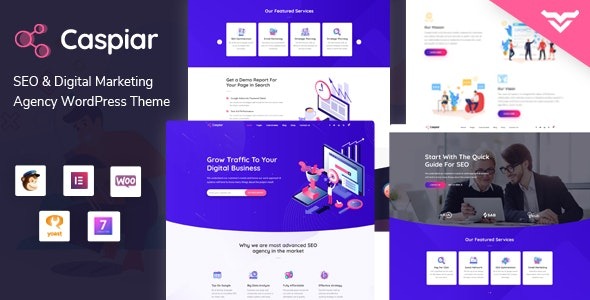 Caspiar 1.5.3 – Digital Marketing & Agency WordPress Theme