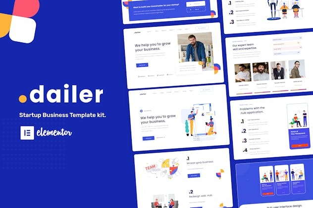 Dailer 1.0 – Startup Elementor Template Kit