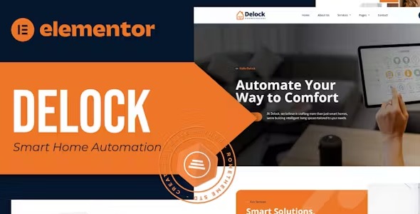 Delock 1.0 – Smart Home Automation Elementor Template Kit