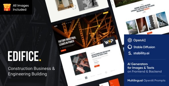 Edifice 1.16.0 – Construction & Building WordPress Theme