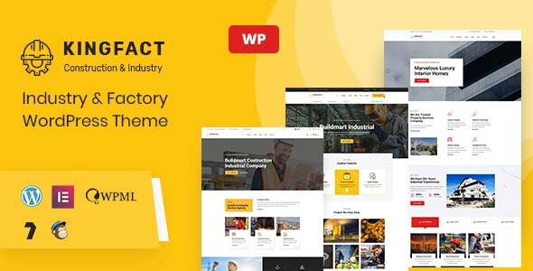 Kingfact - Industry & Factory WordPress Theme + RTL