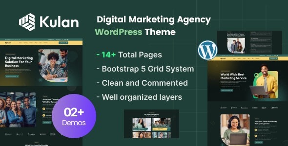 Kulan 1.2 – Digital Marketing Agency WordPress Theme