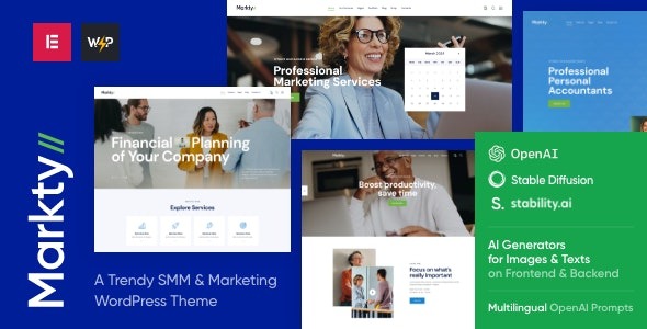 Markty 1.13.0 – SMM & Marketing WordPress Theme