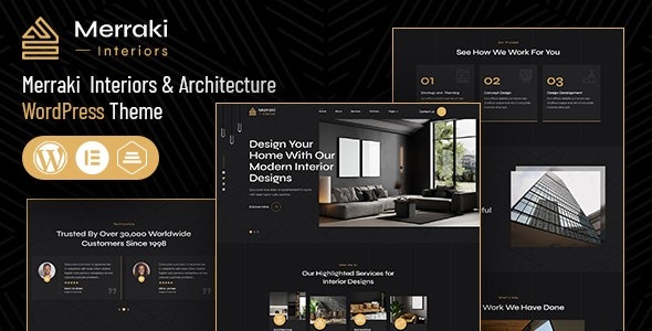 Merraki 1.3 – Interiors & Architecture WordPress Theme