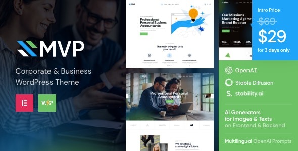 MVP 1.12.0 – Finance WordPress Theme
