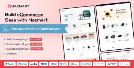 Nazmart - Multi-Tenancy eCommerce Platform (SAAS)