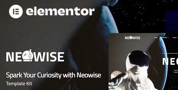 Neowise 1.0 – Astronomy Elementor Template Kit