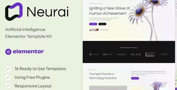 Neurai 1.0 – Artificial Intelligence Elementor Template Kit