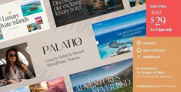 Palatio 1.14.0 – Luxury Hotel & Resort WordPress Theme