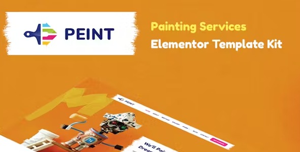 Peint 1.0 – Painting Services Elementor Template Kit