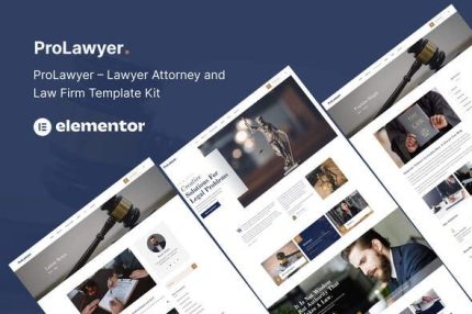 Prolawyer - Lawyer and Law Firm Elementor Kit