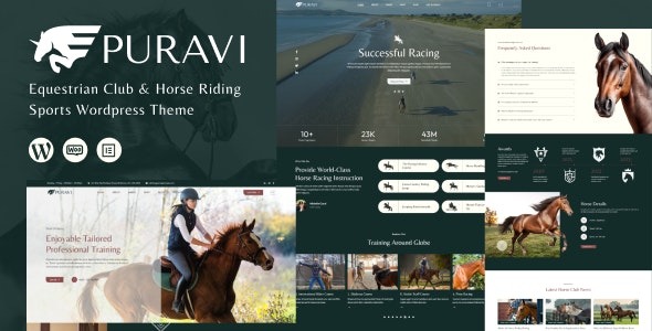 Puravi 1.0.7 – Equestrian Club & Horse Riding Sports Theme