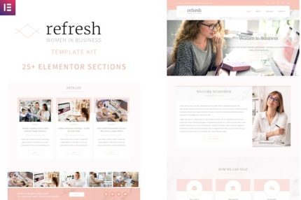 Refresh - Women in Business Elementor Template Kit