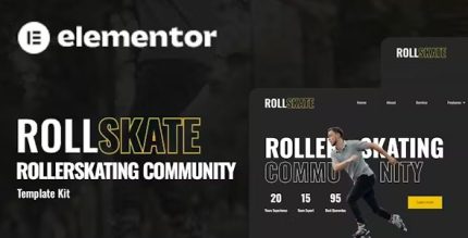 Rollskate - Rollerskating Community Elementor Template Kit