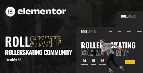 Rollskate 1.0 – Rollerskating Community Elementor Template Kit
