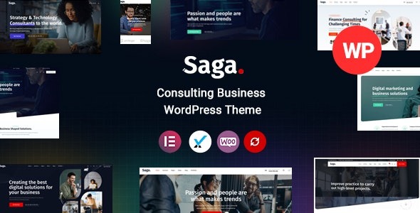 Saga 2.4 – Business Consulting WordPress Theme