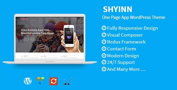 Shyinn 1.6 – One Page App WordPress Theme