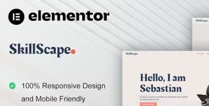 SkillScape - Creative Agency & Portfolio Elementor Template Kit