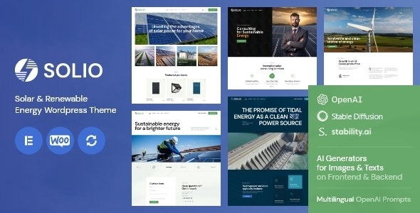 Solio 1.13.0 – Solar & Renewable Energy WordPress Theme