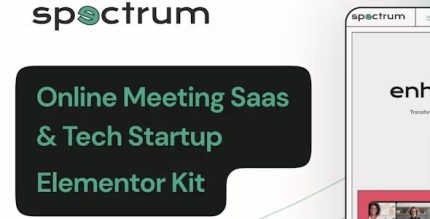 Spectrum - Online Meeting Saas Elementor Pro Template Kit