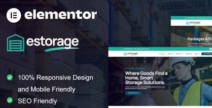 Estorage - Storage Service Company Elementor Pro Template Kit