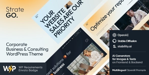 Stratego 1.12.0 – Corporate Business & Consulting WordPress Theme