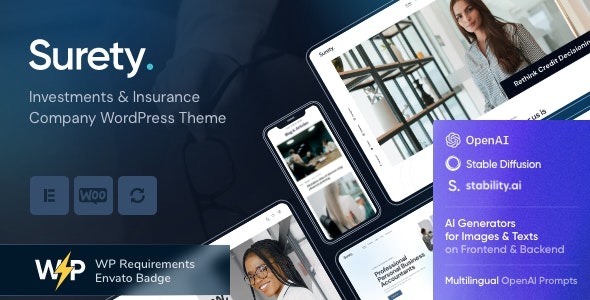 Surety 1.6.0 – Finance WordPress Theme