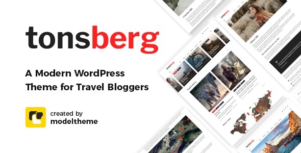 Tonsberg 1.8.2 – A Modern WordPress Theme for Travel Bloggers