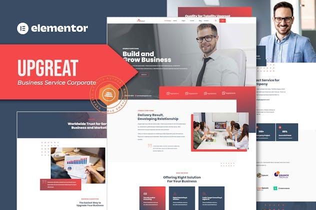 Upgreat 1.0 – Business Service Corporate Elementor Template Kit