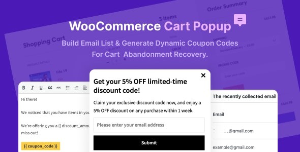WooCommerce Cart Popup For Cart Abandonment Recovery 1.0