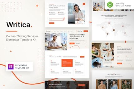 Writica - Content Writing Services Elementor Template Kit