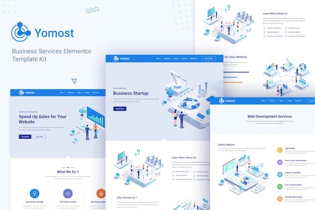 Yomost 1.0 – Business Services Elementor Template Kit