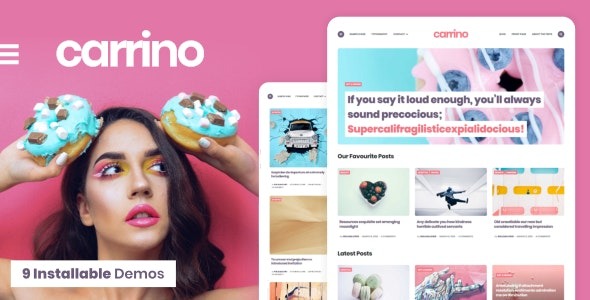 Carrino 1.8.7 – An Exciting Gutenberg Blog Theme