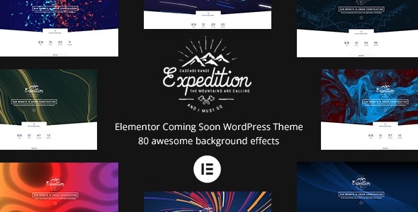 Expedition 4.0.1 – Elementor Coming Soon WordPress Theme