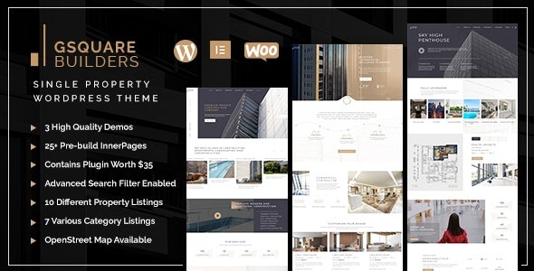 Gsquare 1.0.9 – Real Estate Theme