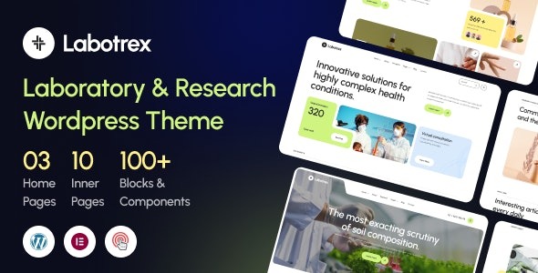 Labotrex 1.0.1 – Laboratory & Science Research WordPress Theme