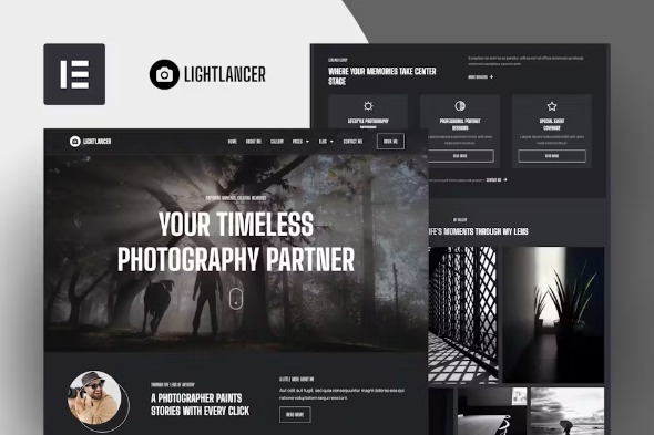 Lightlancer 1.0.0 – Photographer Elementor Template Kit