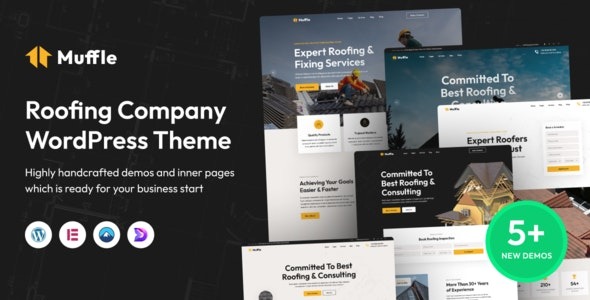 Muffle 1.1.2 – Roofing Company WordPress Theme