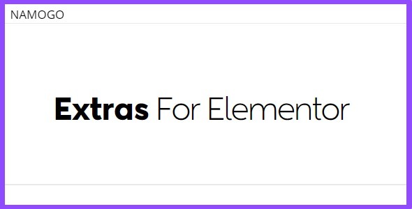 Extras for Elementor - Do more with Elementor