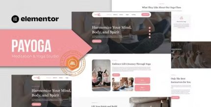 Payoga - Meditation & Yoga Studio Elementor Template Kit