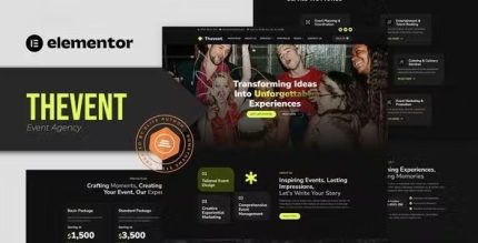 Thevent - Event Agency Elementor Template Kit