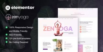 ZenYoga - Yoga & Meditation Elementor Template Kit